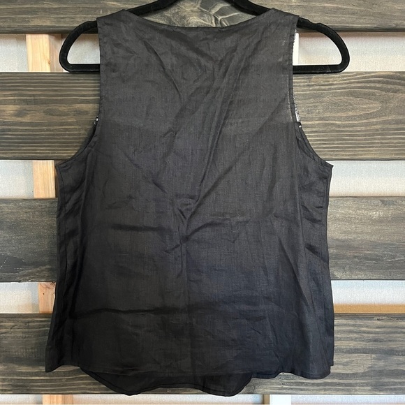 Marc New York Black linen tank top NWT - Picture 4 of 8